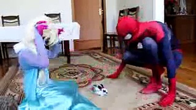 100 LAYERS OF DUCT TAPE ON SPIDERMAN! Frozen Elsa vs Joker W:/ Spidergirl, Superman! Funny Superhero