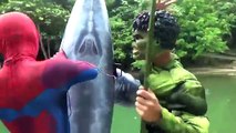Người nhện câu cá – Người nhện bắt cá – Spiderman funny fishing