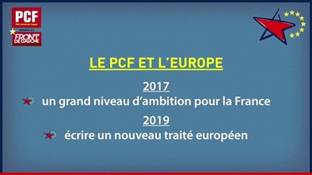 Soirée-débat « Enjeux européens »-Le PCF et l'Europe