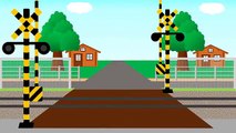 Film Kartun Animasi Anak KERETA API2- Kereta Api Lewat Palang Pintu Perlintasan Satu Arah