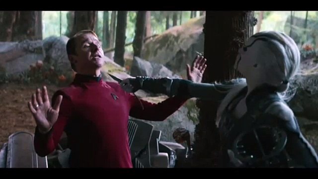 Star Trek: Beyond (2016) Jaylah attacks Scotty Clip