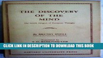 Best Seller The Discovery of the Mind: The Greek Origins of European Thought Free Read