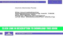 [PDF] Die journalistische Reisebeschreibung nach 1945 am Beispiel des KÃ¶lner Stadt-Anzeigers und