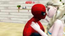 Spiderman and Elsa Kiss after a Bad Day - Superheroes Animations (Cheekspear Animations)