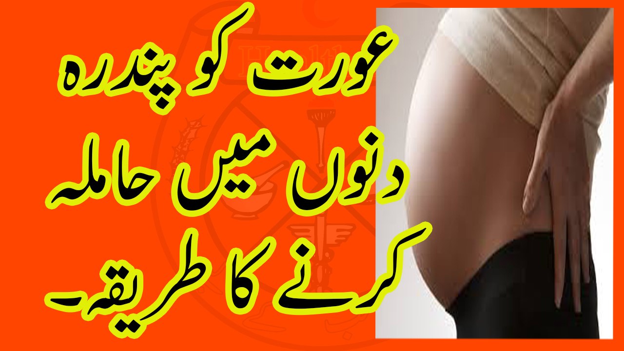 AURAT KO 15 DINON MEIN HAMLA KRNE KA TARIKAعورت کو 15 دنوں میں حاملہ کرنیکا طریقہ