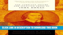 Ebook The Complete Poetry and Selected Prose of John Donne (Modern Library Classics) Free Read