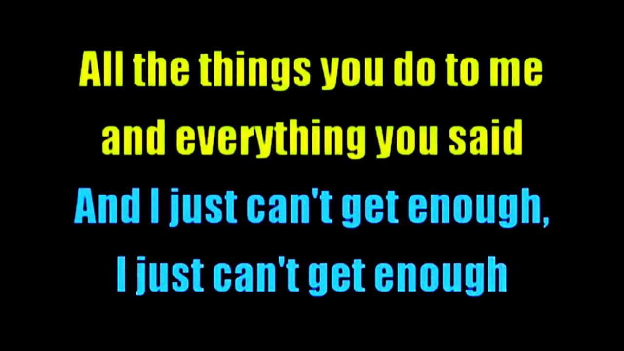 Depeche Mode - Just can't get enough KARAOKE / INSTRUMENTAL