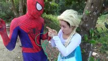 Police Baby Spiderman vs Frozen Elsa vs Joker fierce GUNFIGHT FUN SUPERHERO In Real Life