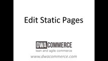 Edit Static Pages - DWACOMMERCE