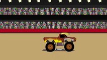 Kartun Animasi Anak 3D - Mainan Mobil Truck Monster Besar Model Hewan BANTENG