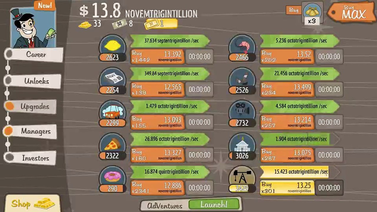 Adventure Capitalist lets play 1