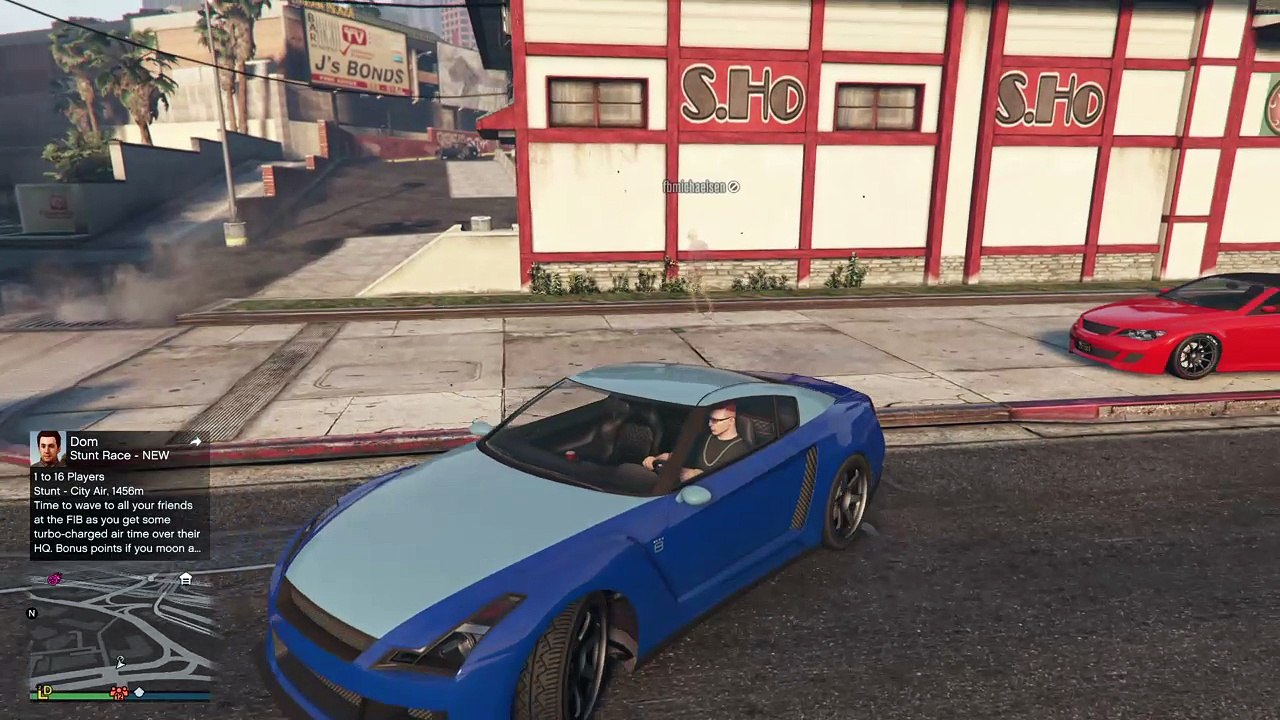 Playing  gta 5 online