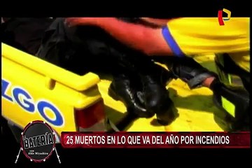 Lima: incendios han dejado 25 muertos en lo que va del año