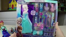 FROZEN TOYS SURPRISE EGGS ANNA PAINTS ELSAS NAILS Super Cute Little Girl Elsa Nail Painting Toy