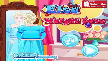 Elsa Workout Weight Loss - Fat Frozen Princess Going to Gym Kids Game Episode
