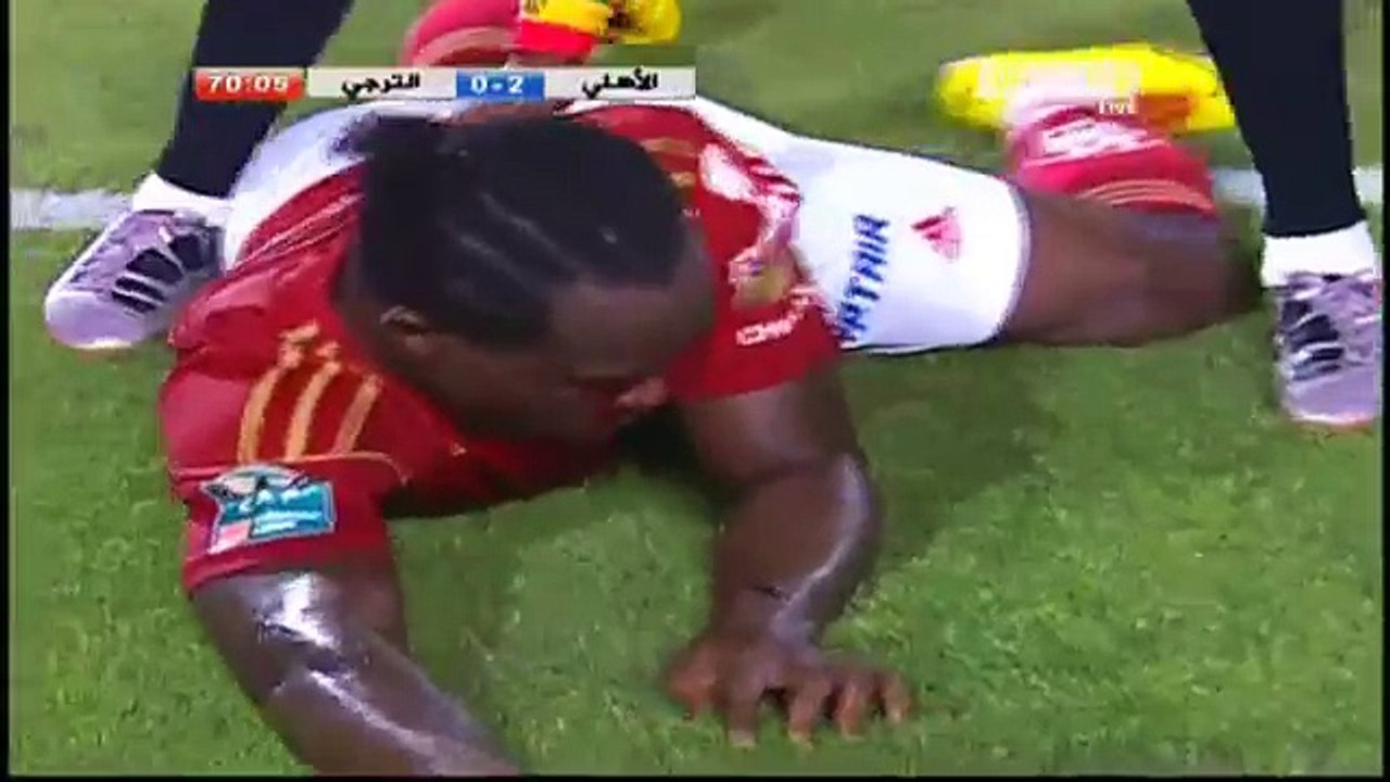 اصابة فرانسيس في مباراة الاهلي و الترجي
