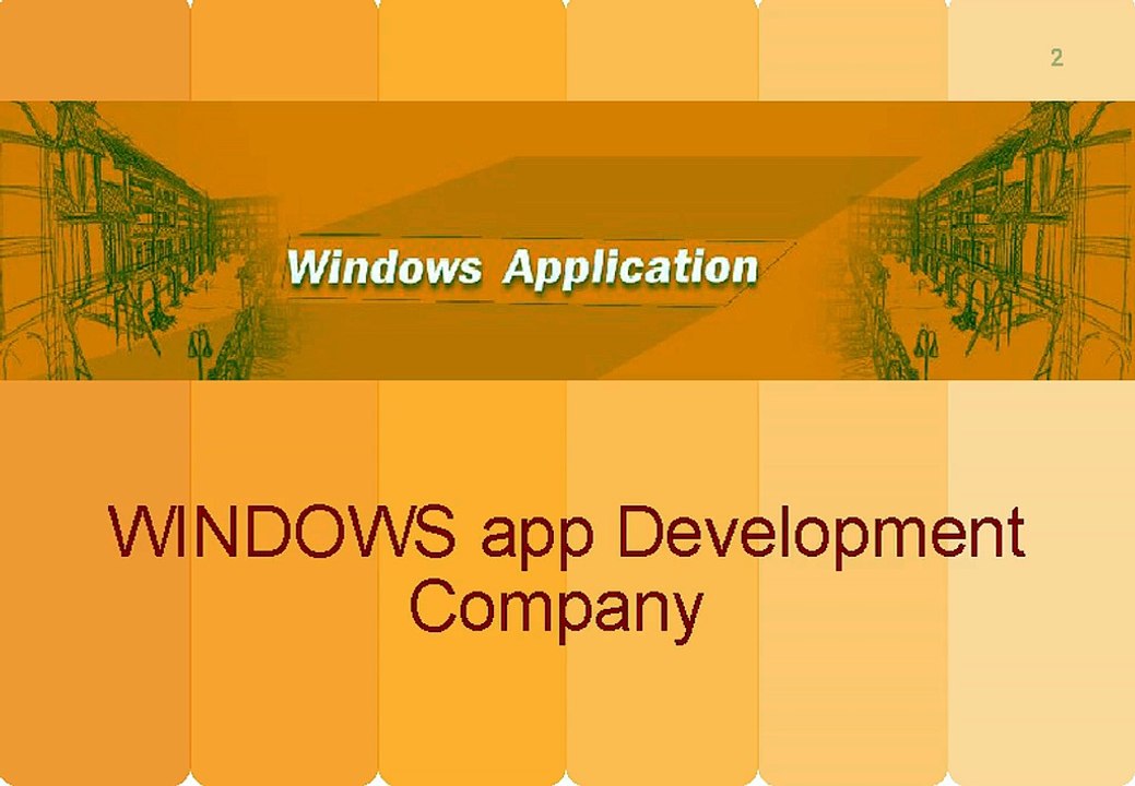 Windows application development services