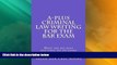 Buy NOW  A-plus Criminal Law Writing for The Bar Exam: What the big boys and girls say on exams