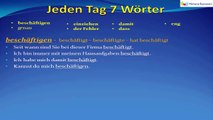 Jeden Tag 7 Wörter | Deutsche Wortschatz | 15.Tag