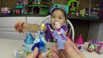 CUTE DISNEY PRINCESS MINI CASTLE PLAYSET TOY Palace Pets Kinder Surprise Eggs Kids Toys Opening