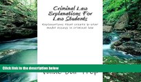 Books to Read  Criminal Law Explanations For Law Students: Explanations that create 6-star model