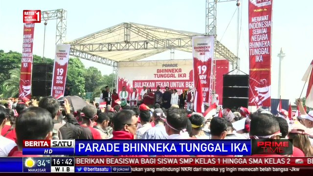 Parade Bhinneka Tunggal Ika: Jaga Pancasila dan UUD 1945