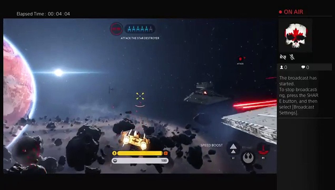 Starwars Live PS4 Broadcast