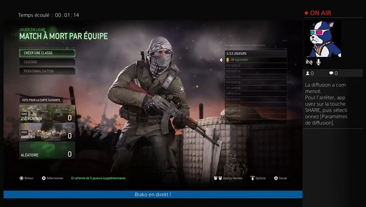 Diffusion PS4 en direct de kyzzerdu94