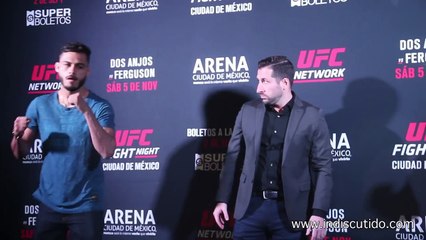 UFC Fight Night 98- Marco Beltran vs Joe Soto Media Day Staredown