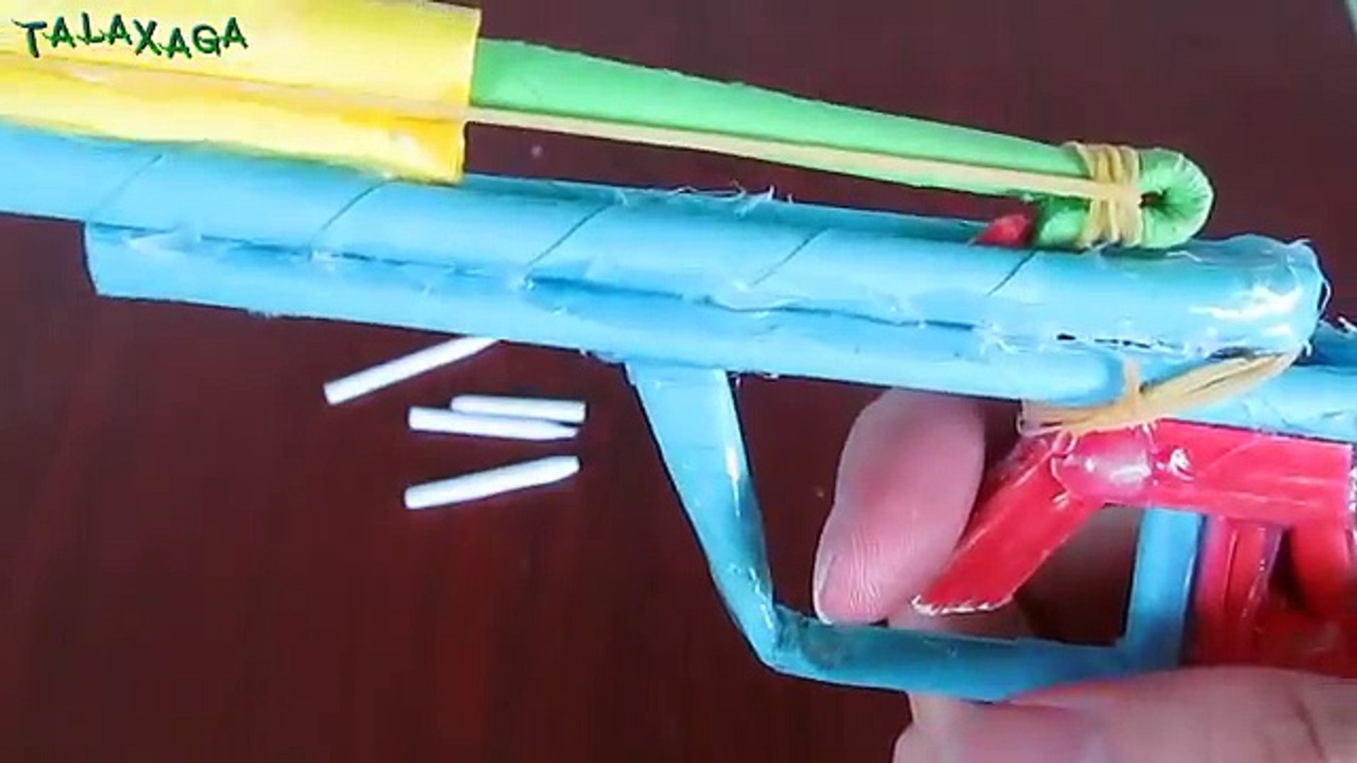 Cómo hacer una pistola de papel que dispara con balas de papel - Pistola de  juguete - video Dailymotion