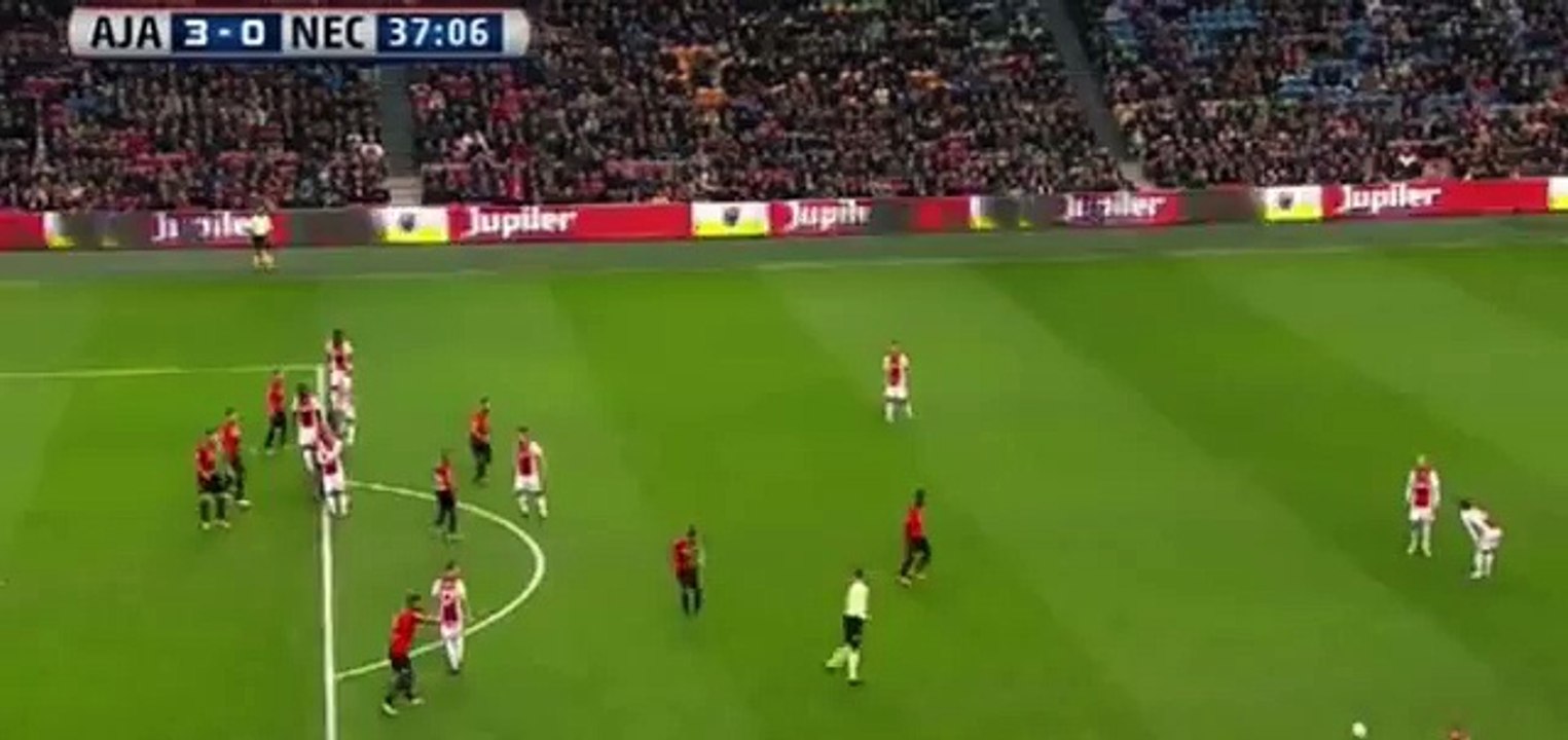Kasper Dolberg Hattrick Goal - Ajax vs NEC Nijmegen 3-0  20-11-2016 (HD)