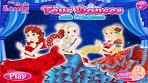 Four Dances with Disney Princesses - Cartoon Princes Video Game For Girls