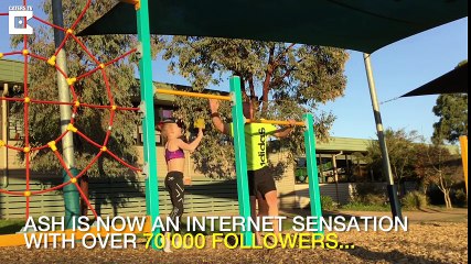 Dad Attempts to Copy Daughter's Gymnastics - YouTube