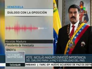 Venezuela: Maduro enfatiza la importancia del diálogo para la paz