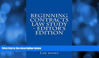 Must Have PDF  Beginning Contracts law Study - editor s edition: Help@BarPrepBarrister.com  BOOOK