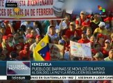 Venezolanos se movilizan en Barinas en respaldo al diálogo