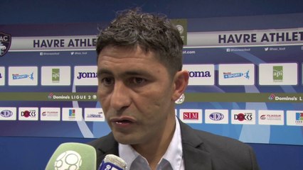 Après HAC - Amiens (0-0), réaction d'Oswald Tanchot