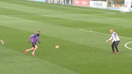 Real treina finalização antes do clássico contra o Atlético de Madrid