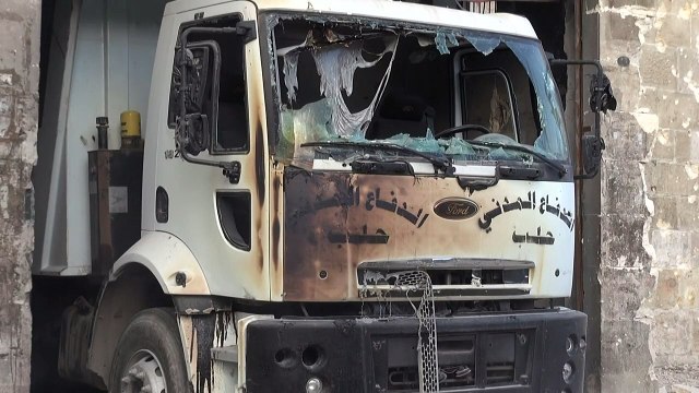 Syrian regime air strikes destroy civil defence centre in Aleppo