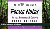 Deals in Books  Wiley CPA Examination Review Focus Notes: Business Environment and Concepts  READ