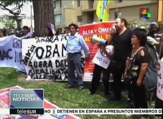 Protestan en Perú contra la Cumbre APEC y el TPP