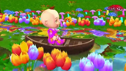 Funny Little Baby Boy Playing With Dog Dinosaur | The Muffin Man Song And Children Nursery Rhymes