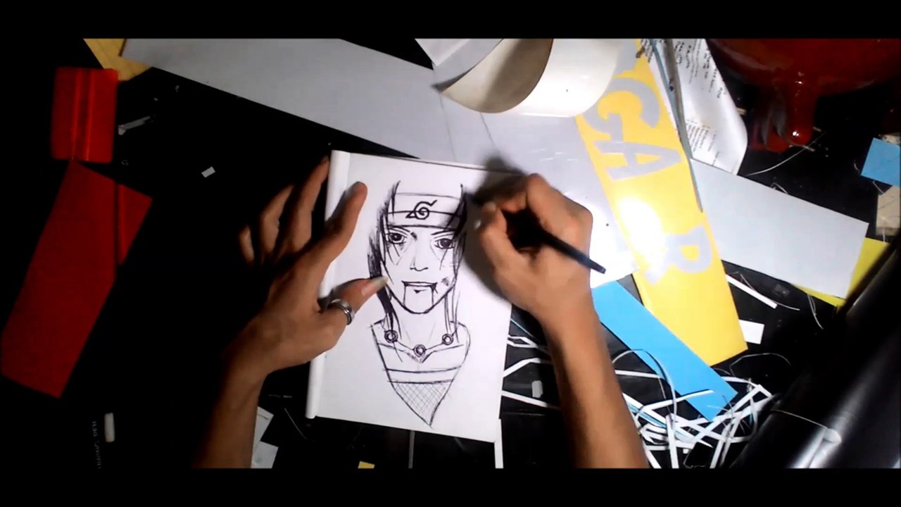 Drawing Uchiha Itachi 1 | Belajar Menggambar