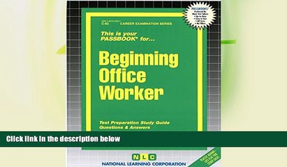 Video herunterladen: Deals in Books  Beginning Office Worker(Passbooks) (Career Examination Passbooks)  BOOOK ONLINE