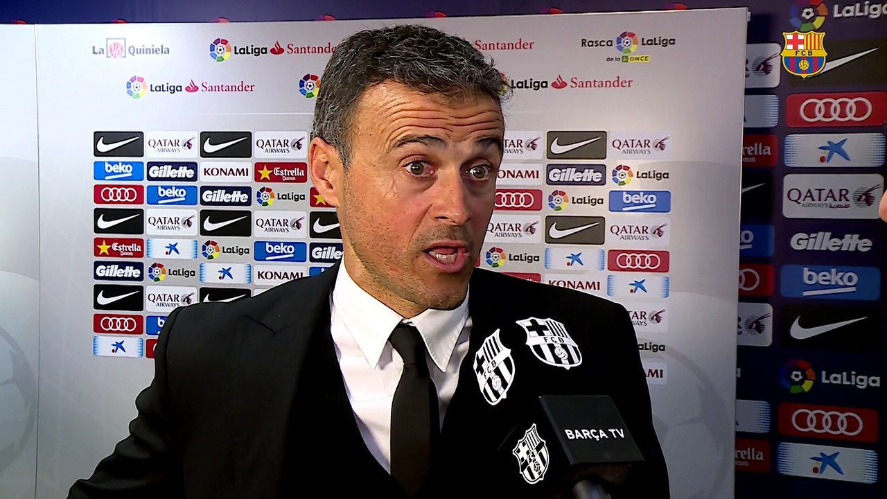 Luis Enrique: “Me ha gustado la fe de mis jugadores”