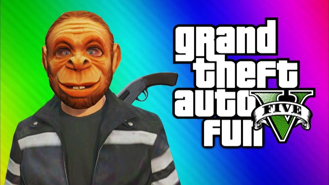GTA 5 Online Funny Moments Gameplay - Invisible Glitch, Monkey Masks, Jet Fun, Cars (Multiplayer)