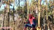 Spiderman Spiderbaby vs Hulk vs Batman in Real Life Amazing Superheroes Boat Pink Spidergirl IRL