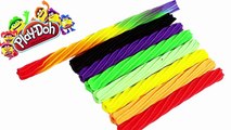 GO PLAY DOH 1st! - Create wonderful licorice rainbow unique along peppa pig español family toys