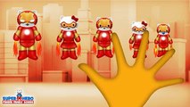 The Finger Family Iron man Kitty Family Nursery Rhyme | Super Heros Finger Family Songs