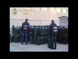 Cagliari - La gdf sequestra due depositi di bombole (18.11.16)